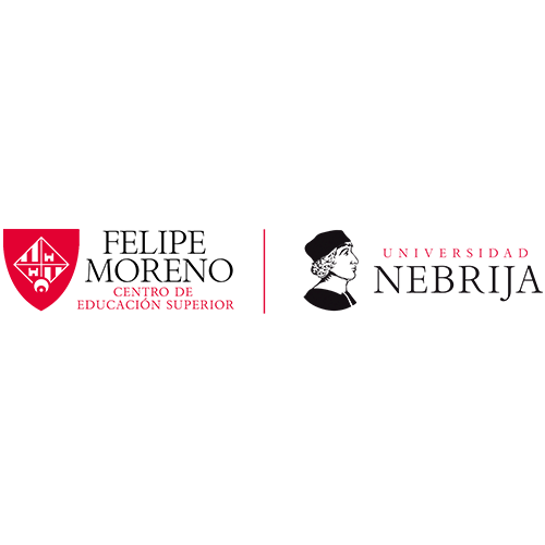 Logotipo de Centro de Educación Superior Felipe Moreno · Nebrija